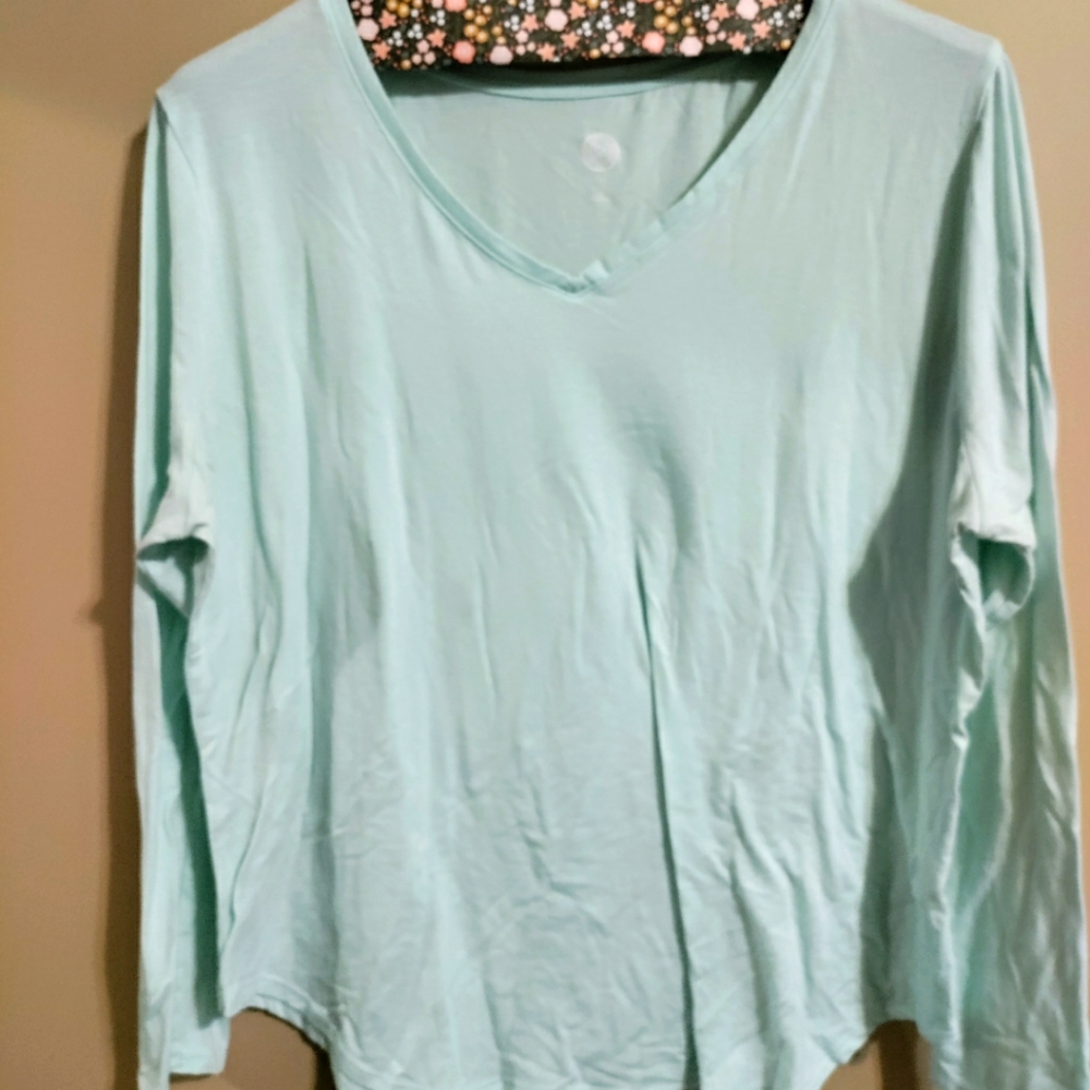 Teal long sleeve shirt 2x